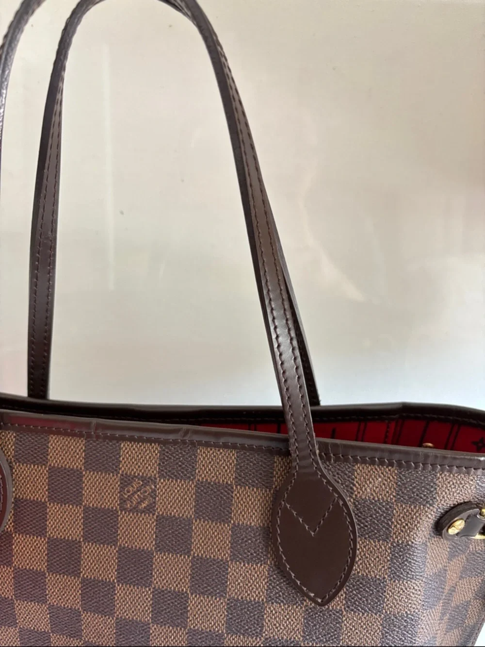 Louis Vuitton Brown Checkered Canvas Tote - Picture 7 of 16